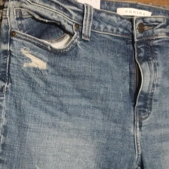 Eunina Distressed Skinny Jeans in Blue - Picture 6 of 13